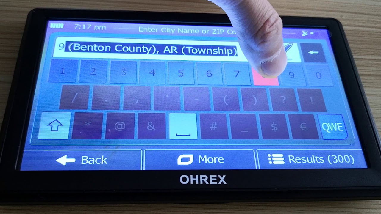 How to Search a Destination Address in USA on OHREX GPS Navigation