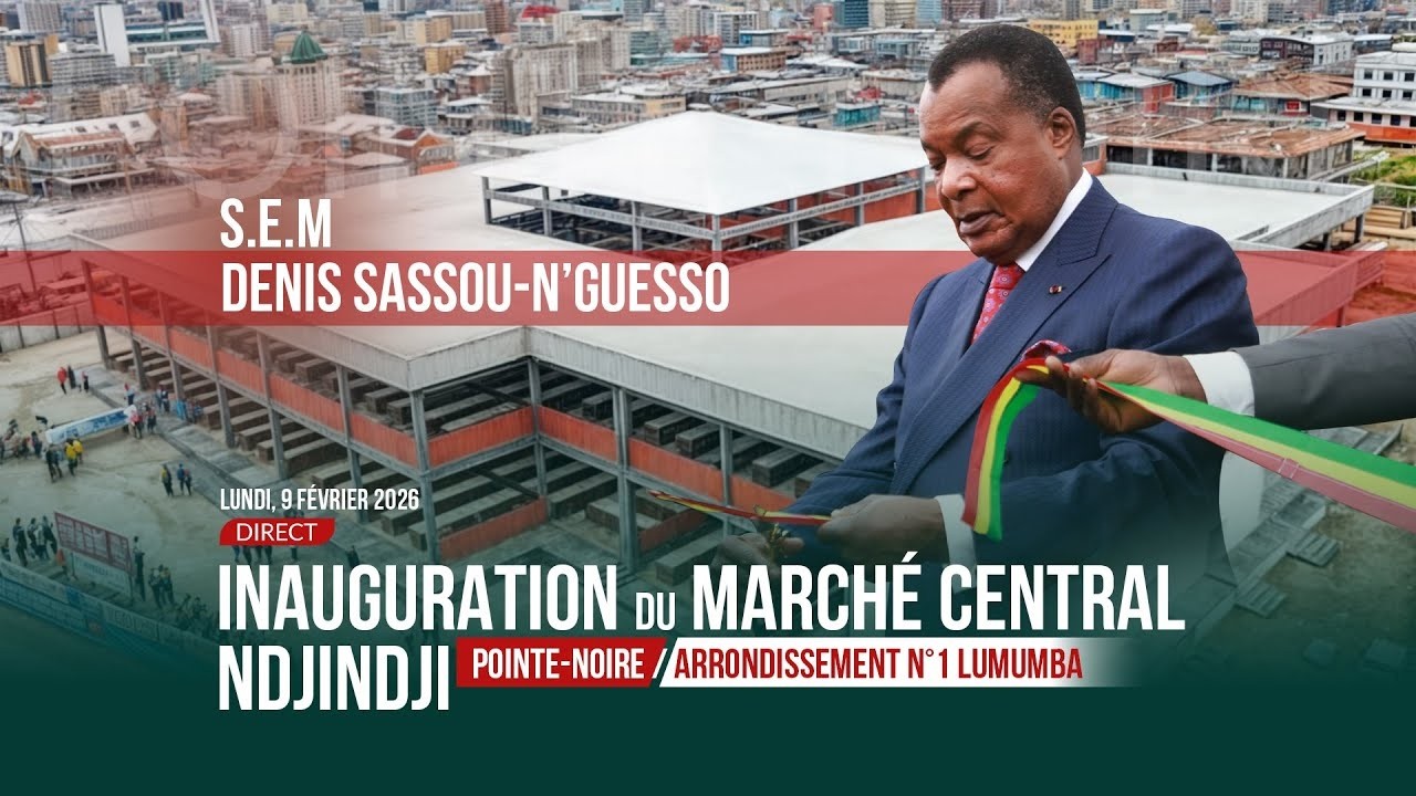 Lingala : le Président Dénis Sassou NGUESSO a inauguré le marché moderne de Ndji-Ndji #avenirtv