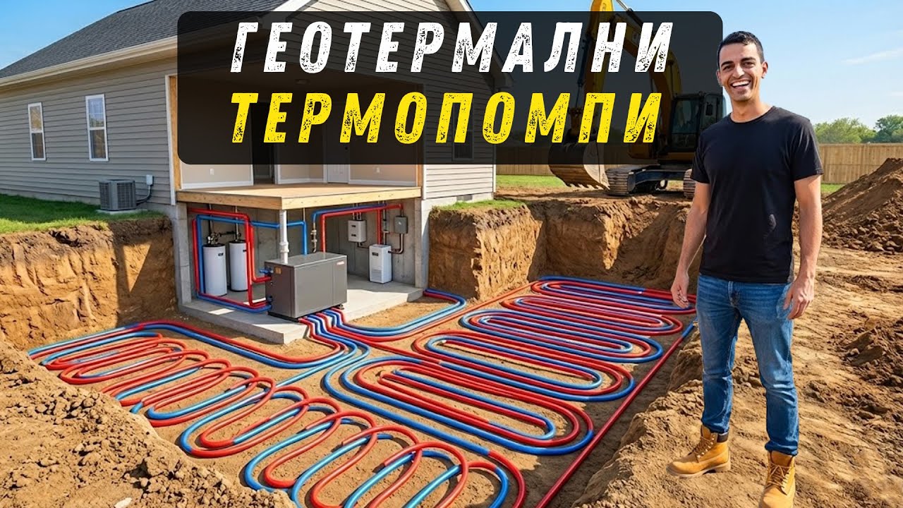 Геотермални термопомпи | Най-ниската консумация на ел. енергия за отопление и охлаждане