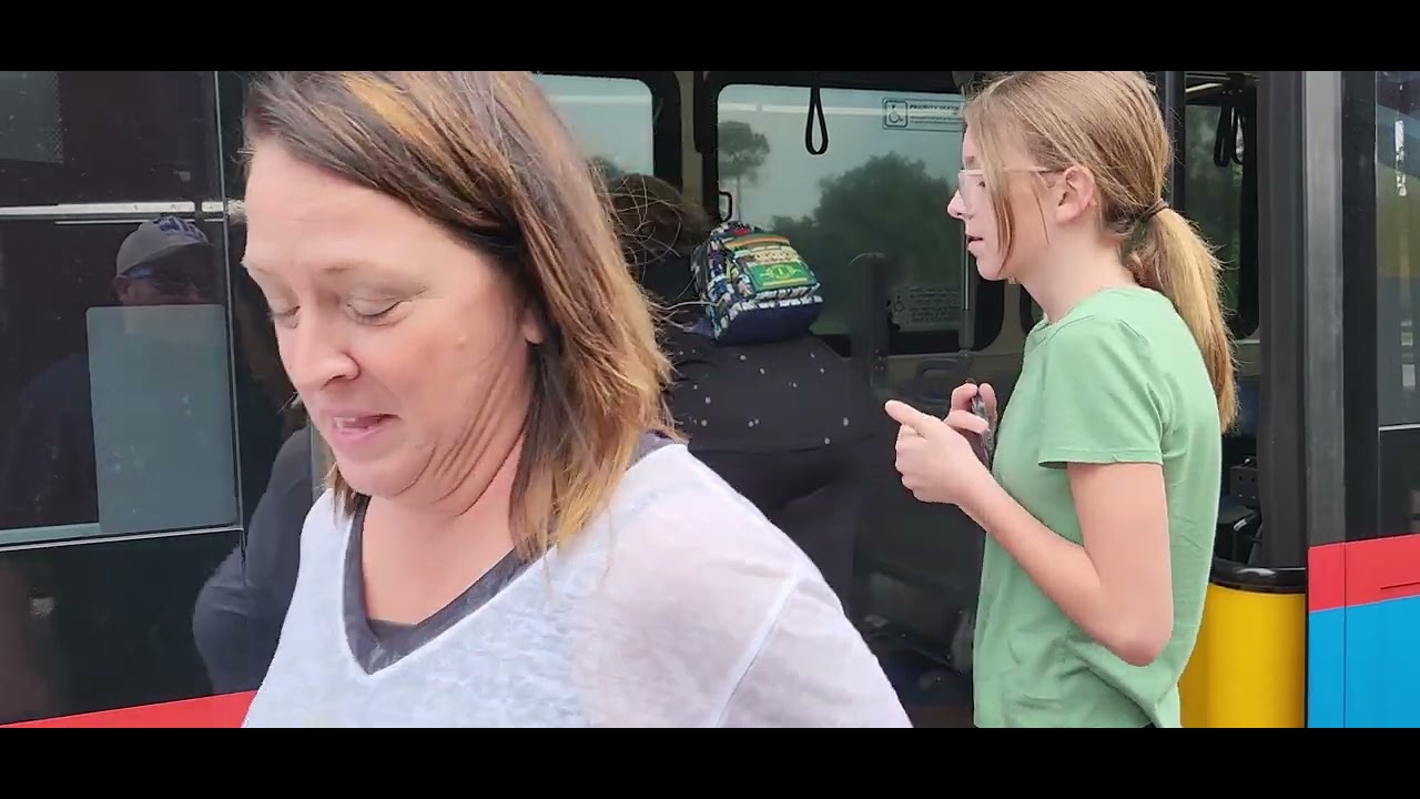 Sam rides bus to Animal Kingdom from Riviera Resort @ Disney World @onthatnote
