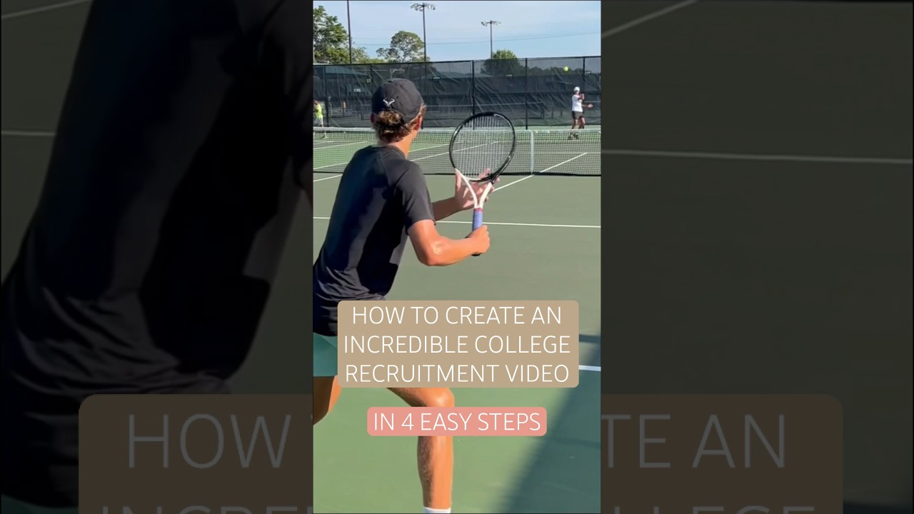 How to make the best college recruitment video #tennisplayer #d1 #tennis