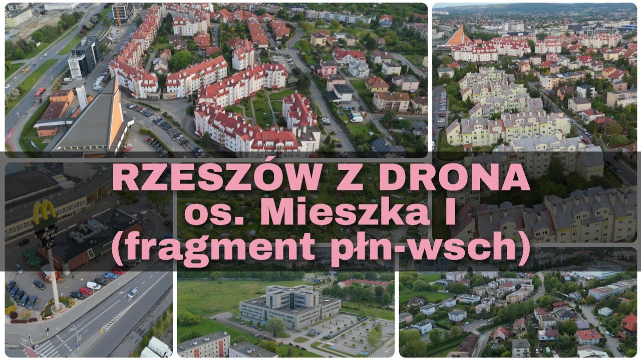 Rzeszów z drona: Osiedle Mieszka I (część płn-wsch) | DJI Flip, 4K | maj 2025 #rzeszów #drone #dji
