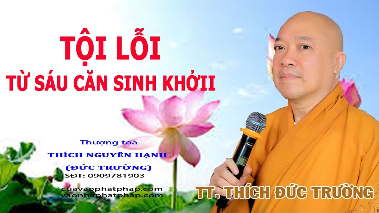 TỘI LỖI TỪ SÁU CĂN SINH KHỞI || THƯỢNG TỌA THÍCH NGUYÊN HẠNH (ĐỨC TRƯỜNG)