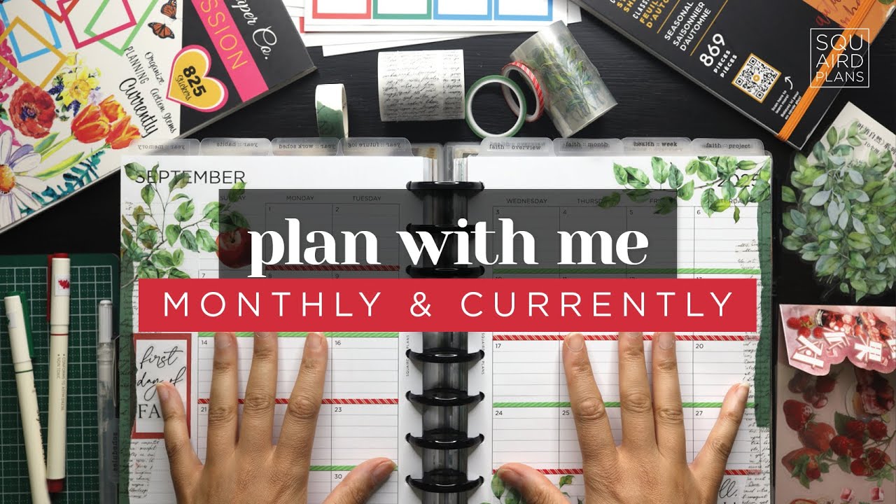 SEPTEMBER PLAN WITH ME :: Memory A Day & Currently Monthly Planner Setup in a Classic Happy Planner