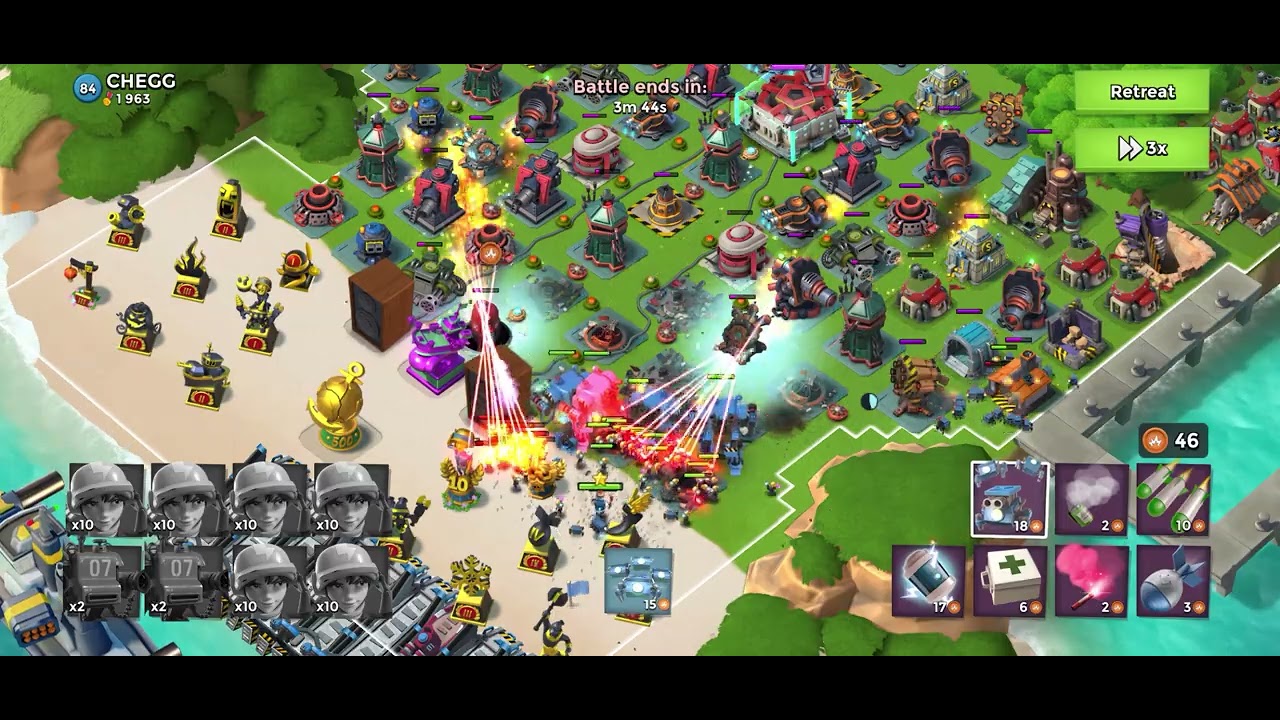 High vp gameplay boom beach 