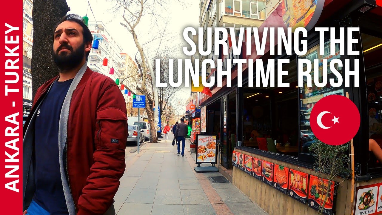 The Peak Hour of the Capital - Ankara T&uuml;rkiye Walking Tour - 4K