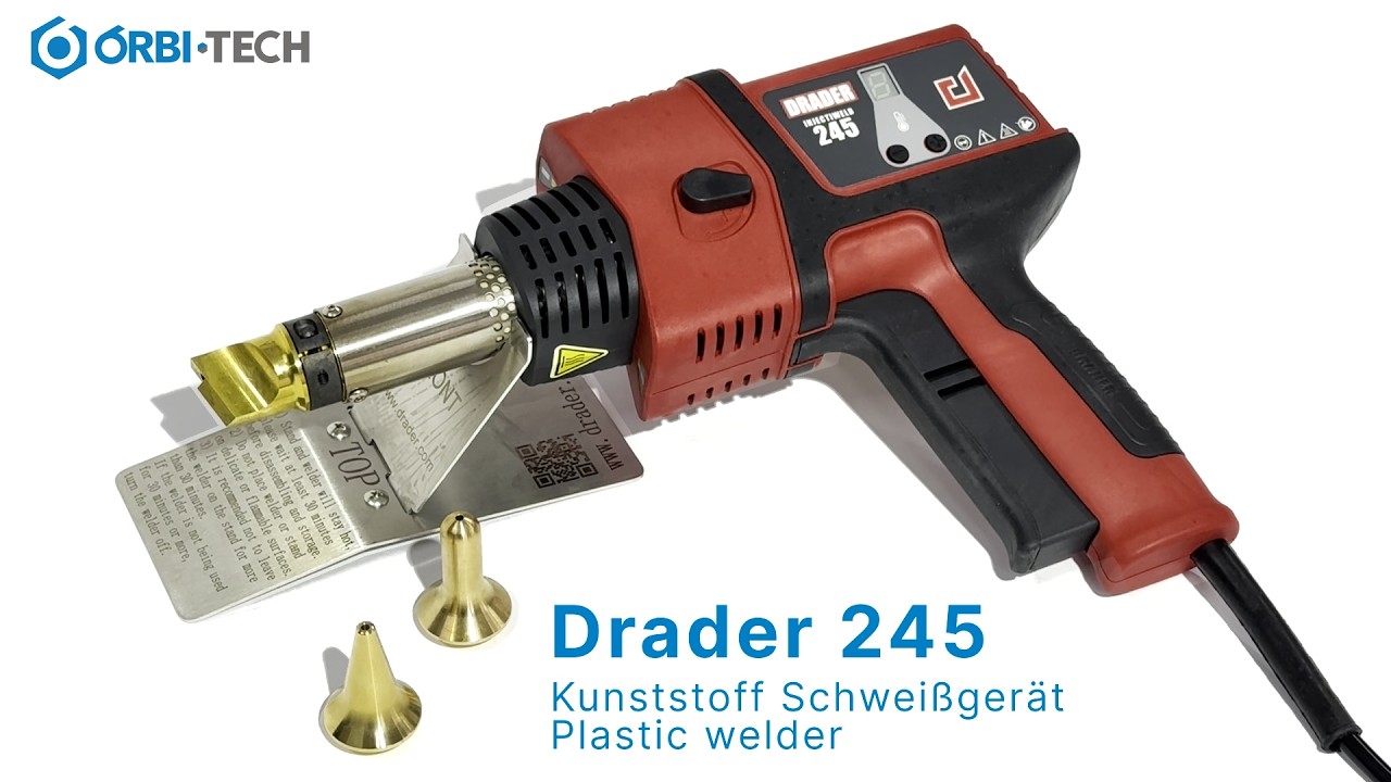 Drader 245 Kunststoff schweissen - PE + PP - Plastic welder - Orbi Tech