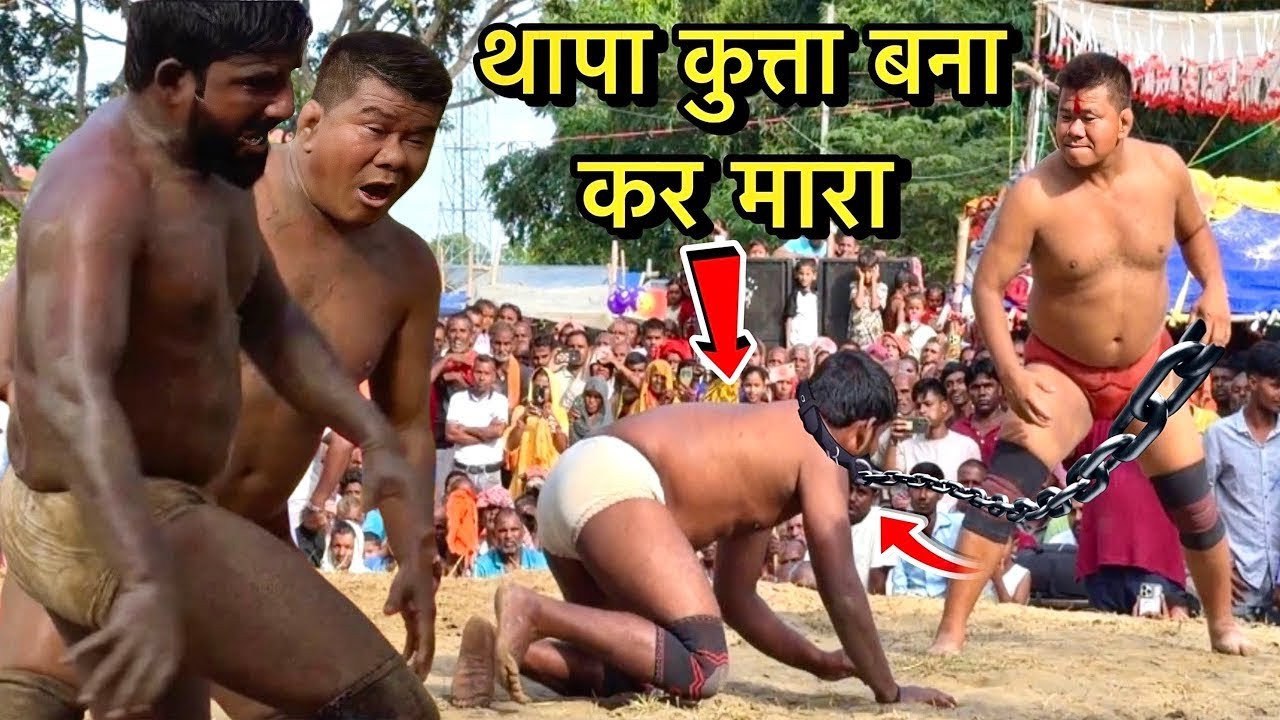 बसंत थापा कुत्ते बना कर अखाड़े में घुमाया | basant thapa ki kushti | thapa ki kushti | kushti dangal