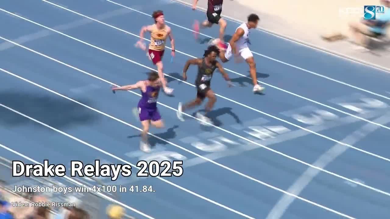Drake Relays 2025: Johnston boys win 4x100