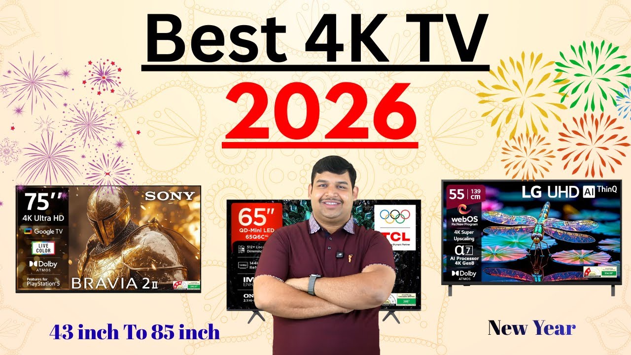 Best 4K Tv 43 inch To 85 inch In New year 2026 | QLED 4K TV 2026 | OLED 4K TV