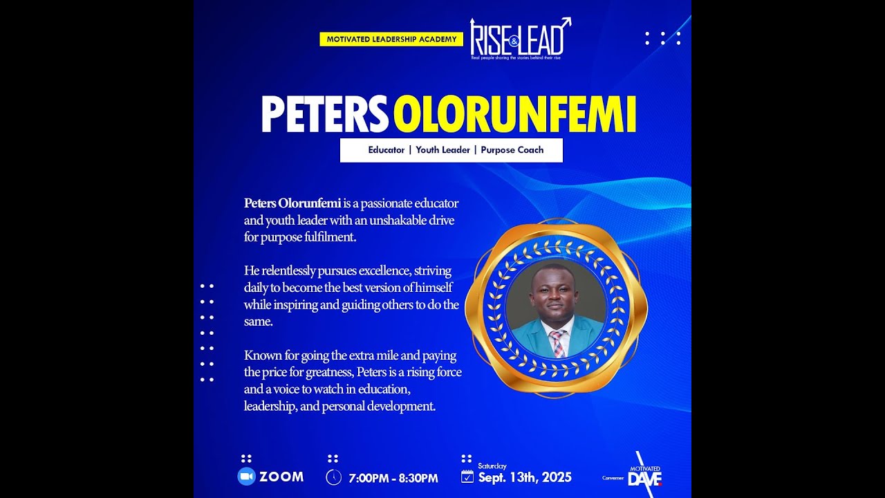 Rise and Lead | Peters Olorunfemi