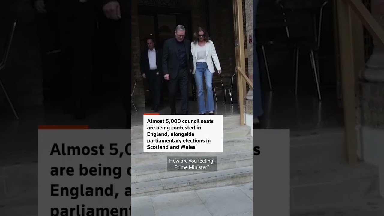 Стармер голосует на местных выборах в Великобритании, которые могут стать ударом по его партии