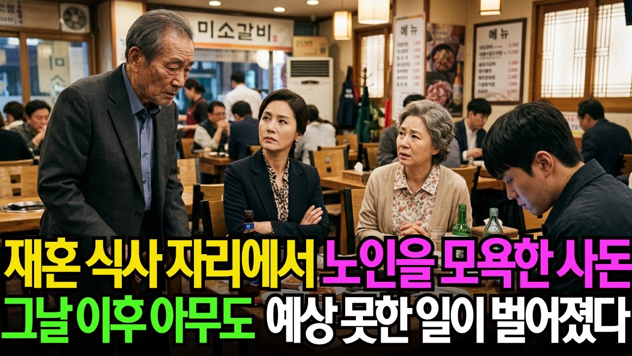 지팡이 짚은 노인을 무시했던 사돈, 그날 이후 아무도 예상 못한 일이 이어졌다