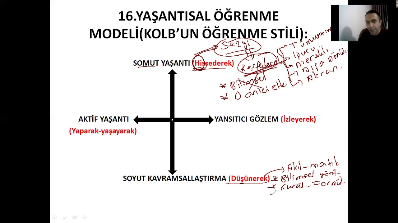 KOLB'ÜN ÖĞRENME STİLİ-2021