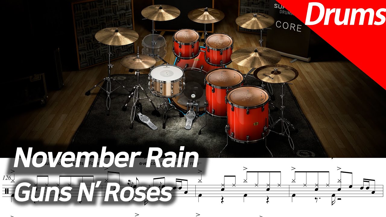 🥁 Guns N' Roses - November Rain | 드럼 커버 + 악보