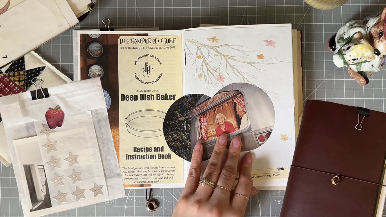flip through my paper republic journal ✳︎ one line a day, scraps & labels