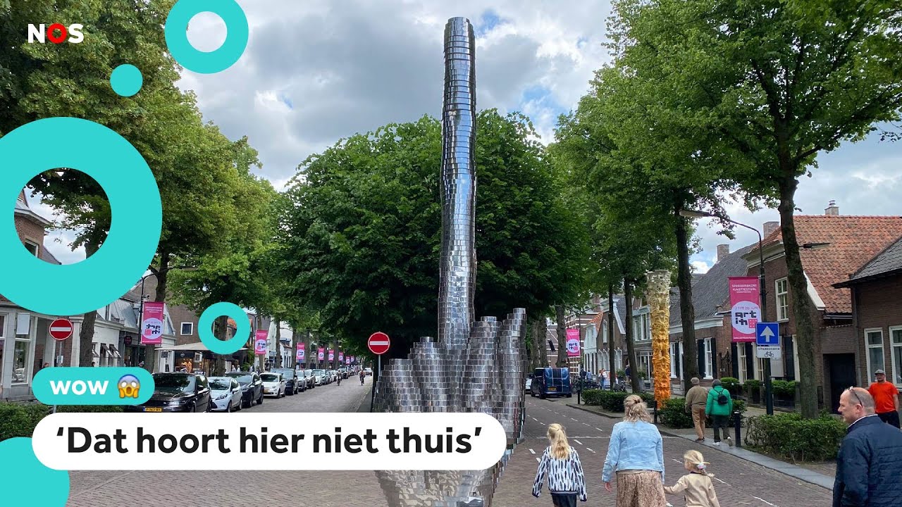 Ophef over gigantische middelvinger