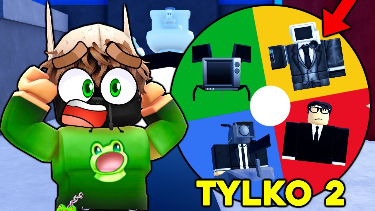 KOŁO WYBIERA MI 2 POSTACIE I GRAM NIMI na *HARD* w SKIBIDI TOILET TOWER DEFENSE ROBLOX