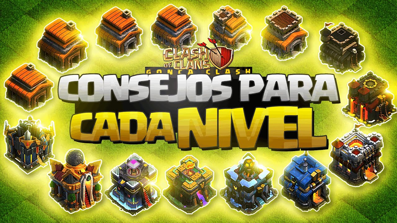⚠️ Mejores CONSEJOS para CADA NIVEL de AYUNTAMIENTO en Clash of Clans (TH2 a TH17) | Gu&iacute;a TOP 2025