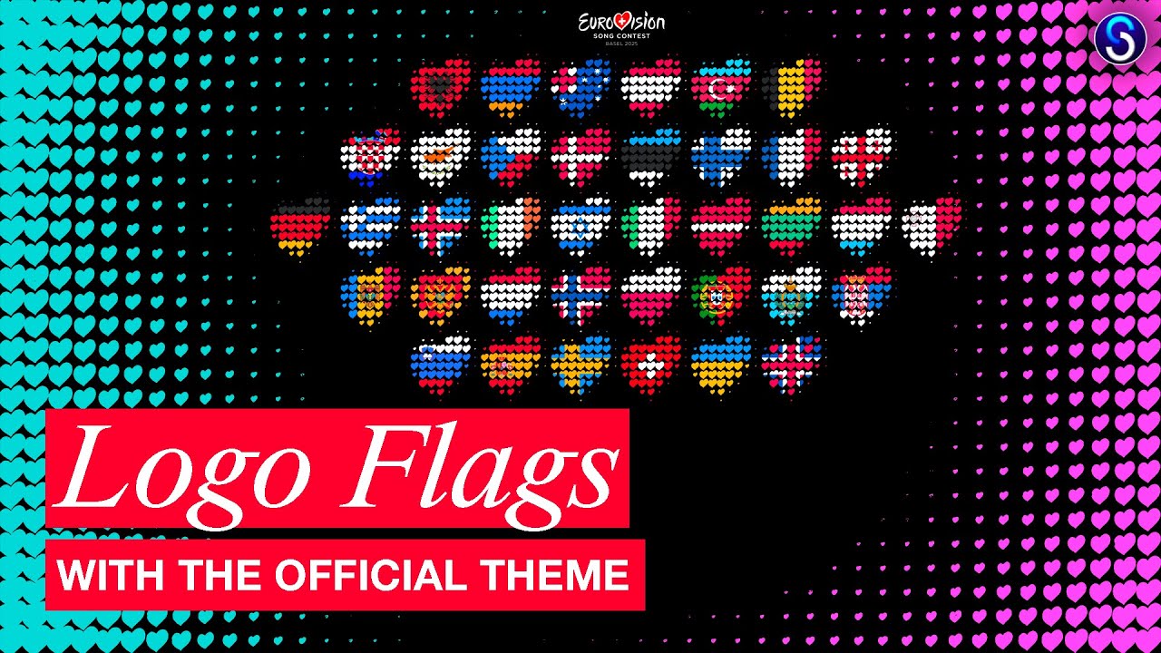 🏳️ 2025 Eurovision Song Contest · Logo Flags (Official Theme)