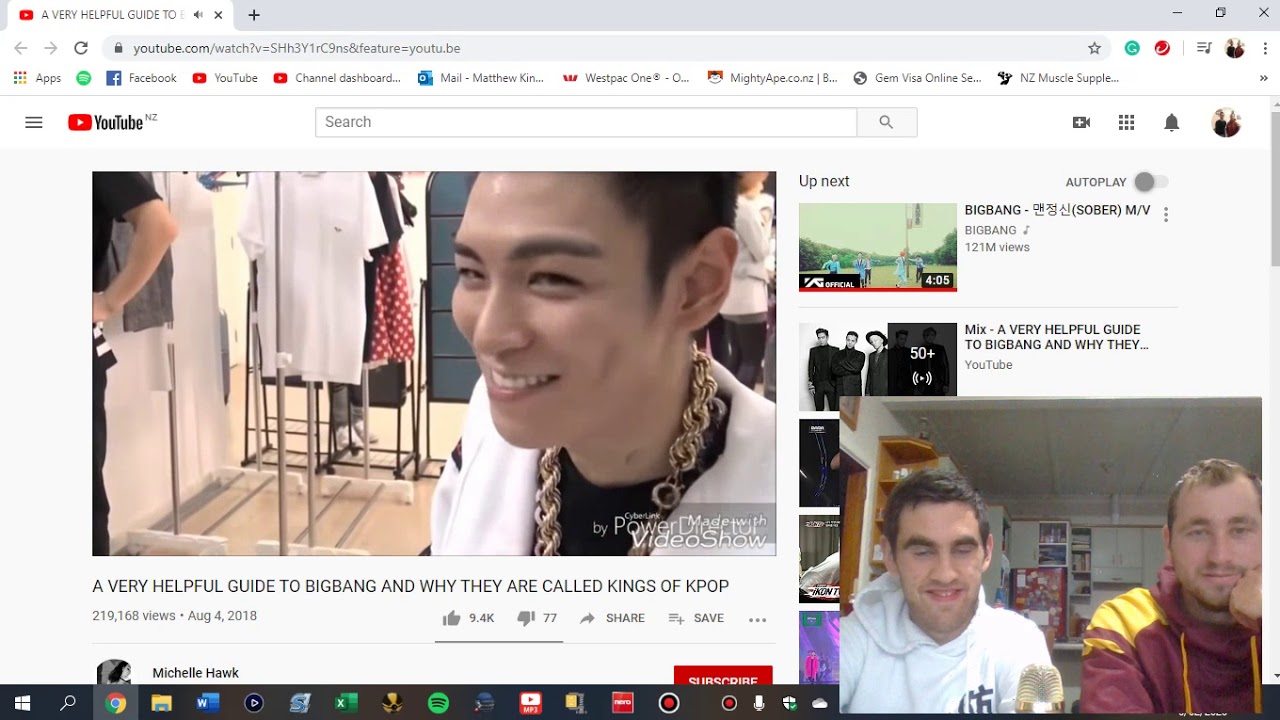 Kiwi's React to a BIGBANG Guide