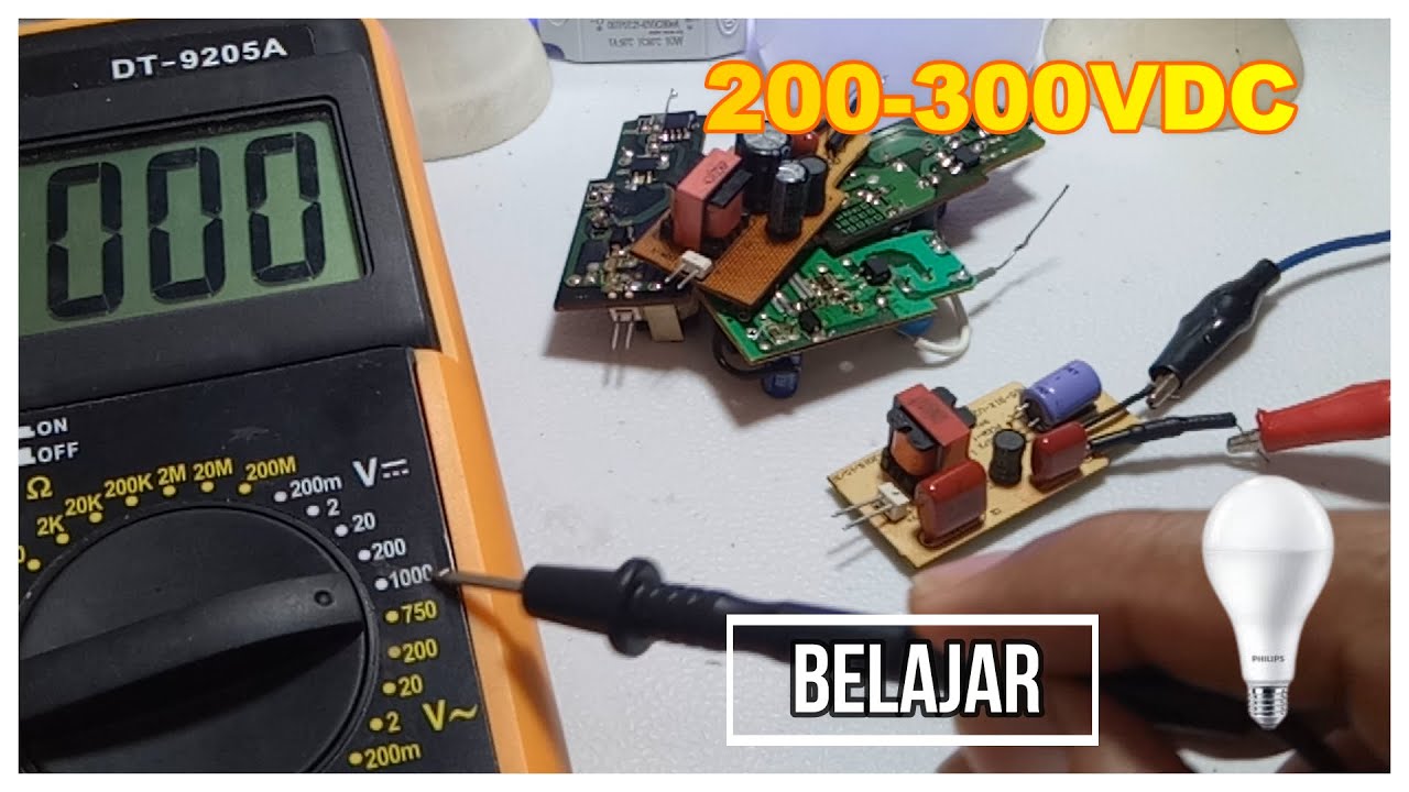 CARA TEST TEGANGAN  ( V-IN DAN V-OUT )  DRIVERS LAMPU LED