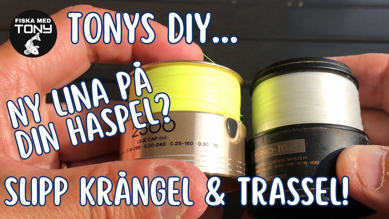 Enklaste sättet att spola på lina på din haspelrulle - Utan krångel & trassel!