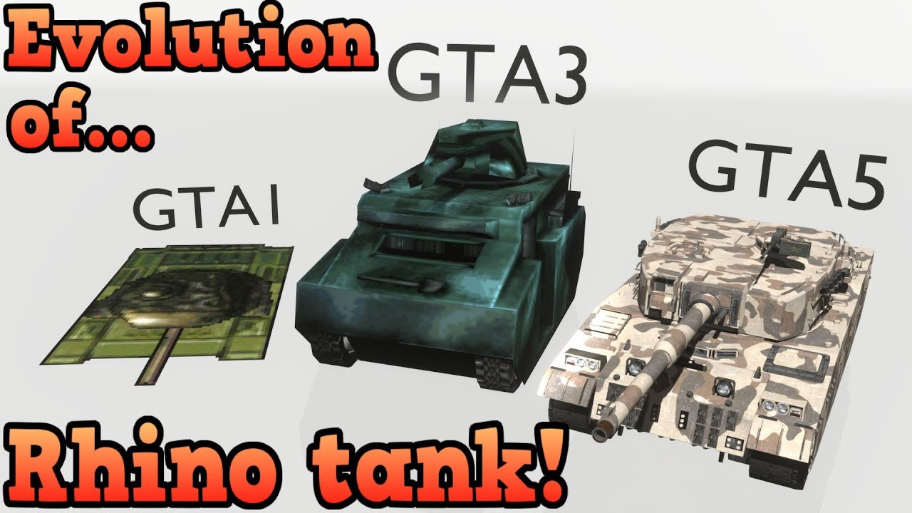 Evolution of the rhino tank - Grand Theft Auto series