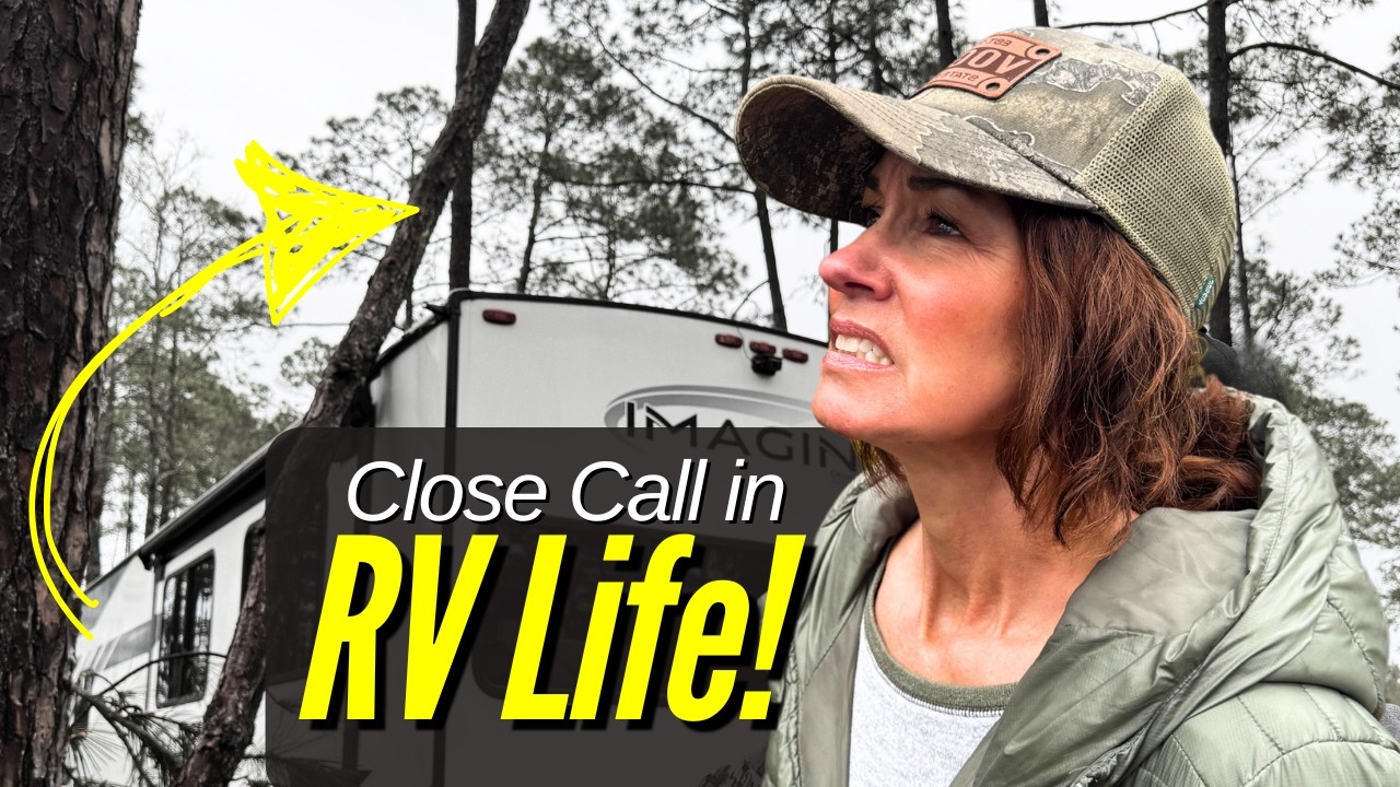 RVing in Fernandina Beach | Tree Falls on Our Friend’s RV!