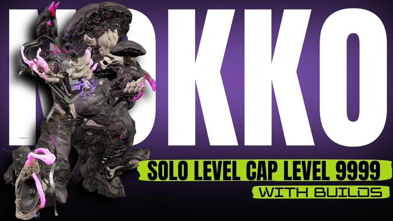 Nokko Solo Level Cap - No Guns - SP Void Cascade - Level 9999 - Exos 80-120 | Warframe