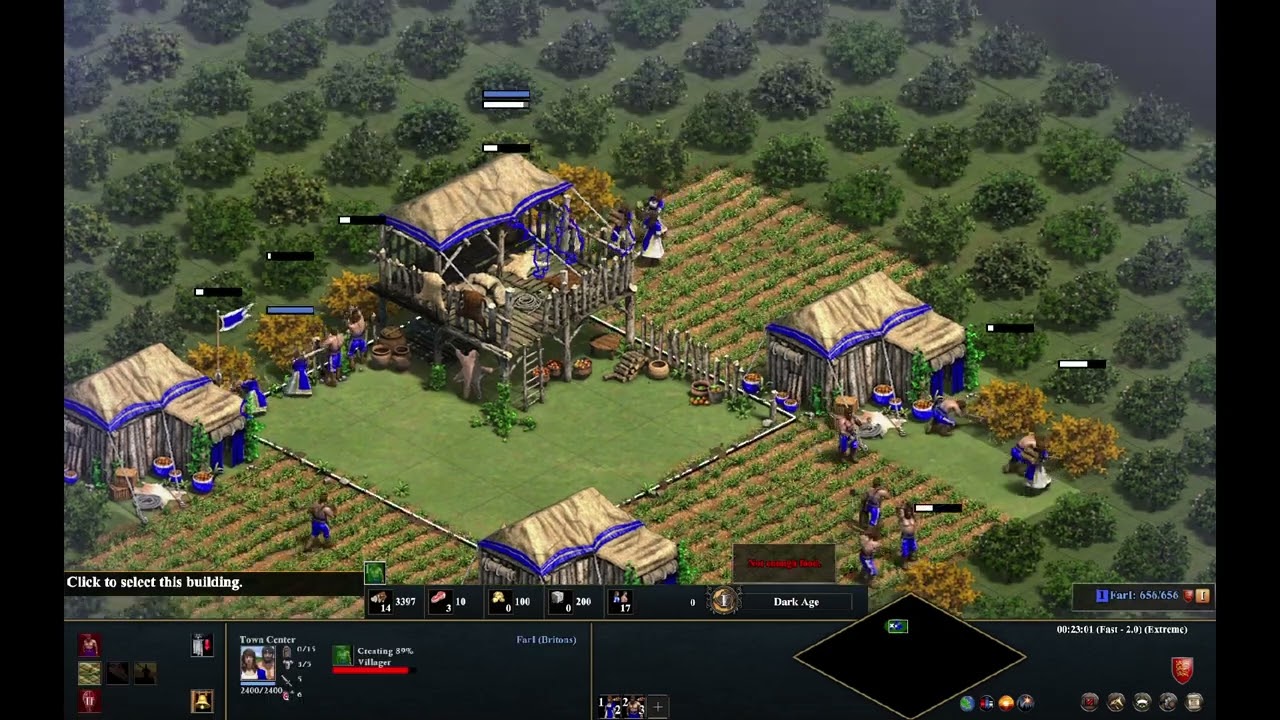 A standard forest nothing build. 52 min onager with 33 villagers.