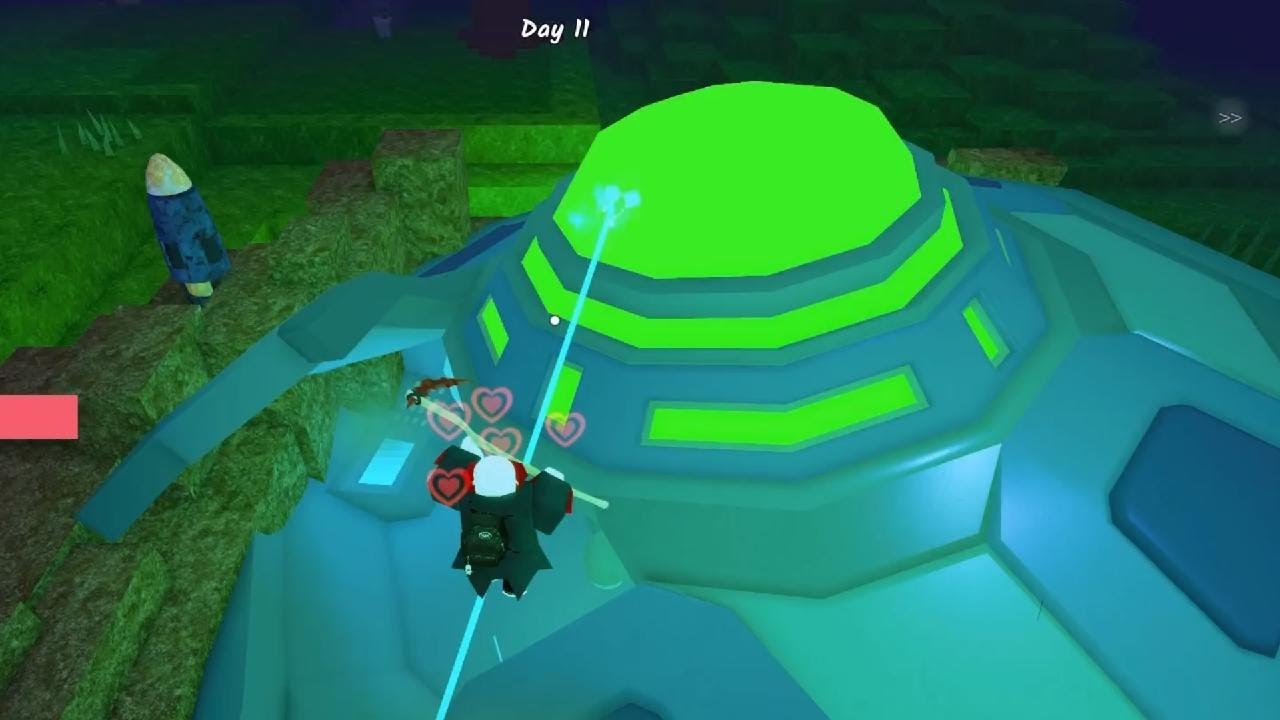 How to find ALIEN SHIP in 99 nights in the forest ROBLOX