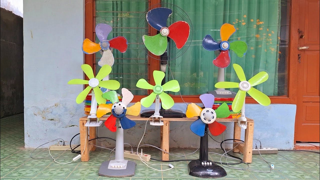kipas angin wrna warni vs clipfan