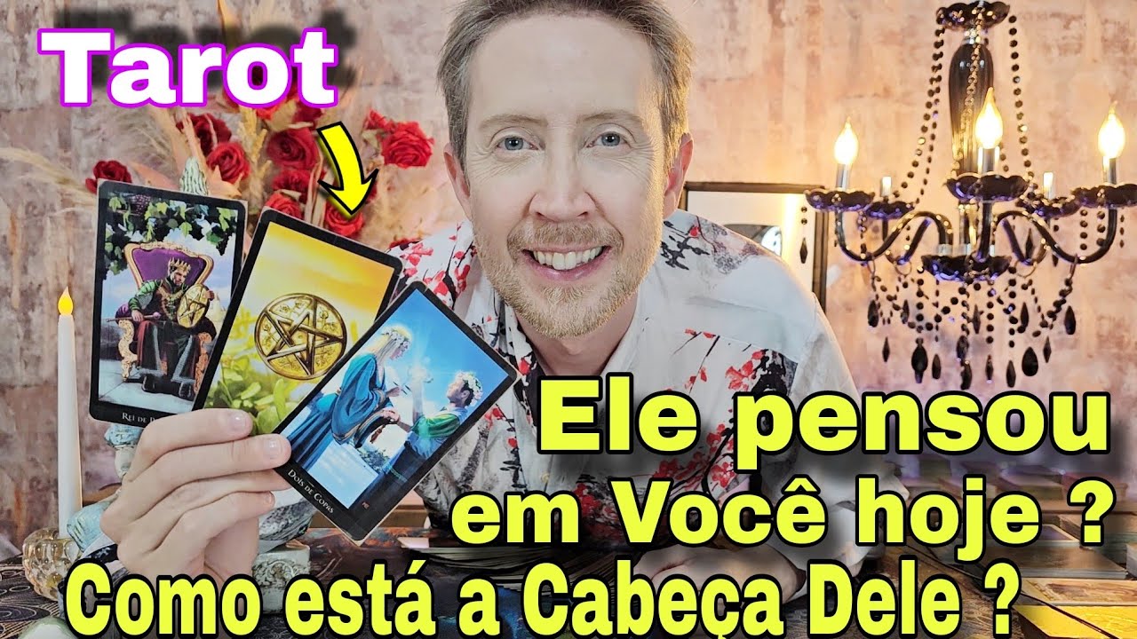 Ele pensou em você hoje ? Como está a cabeça dele hoje em relação a você ?Ele pensa em mim tarot