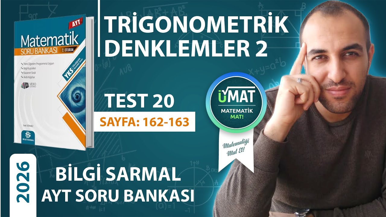 2026 BİLGİ SARMAL AYT MATEMATİK TRİGONOMETRİ TEST 20(ÖSYM TARZI)