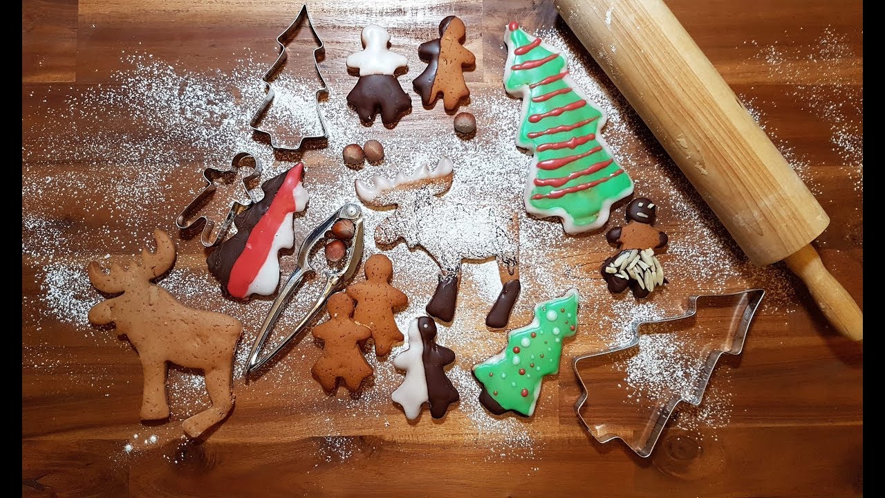 Bunte Lebkuchen Pl&auml;tzchen - Gingerbread cookies ☕ YUMMY RECIPES