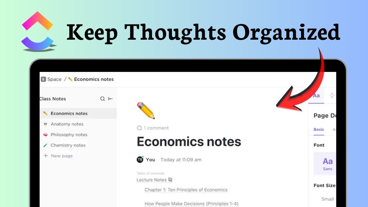 How to take notes in ClickUp (Workflow Simplified)