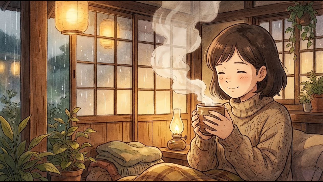 Cooking a Warm Stew While It Snows ❄️🍲 | Ghibli-Style ASMR