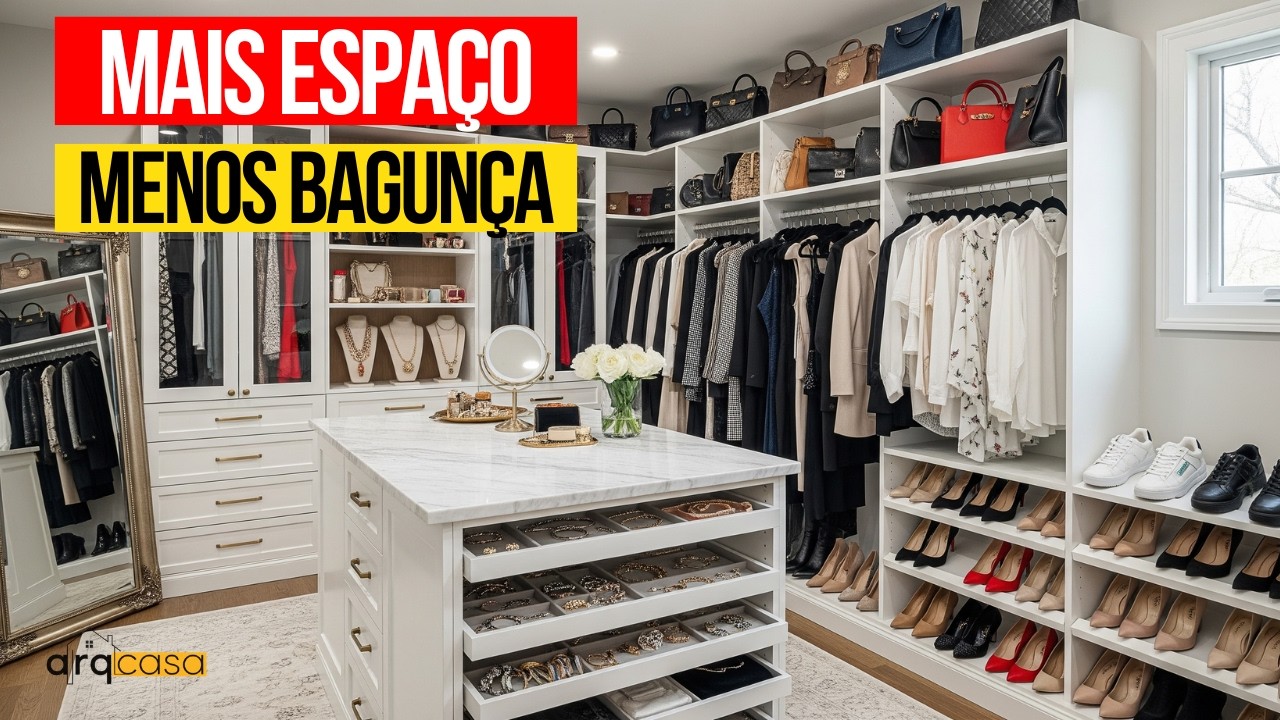 Closet Planejado Moderno: Beleza Sem Desperdício de Espaço