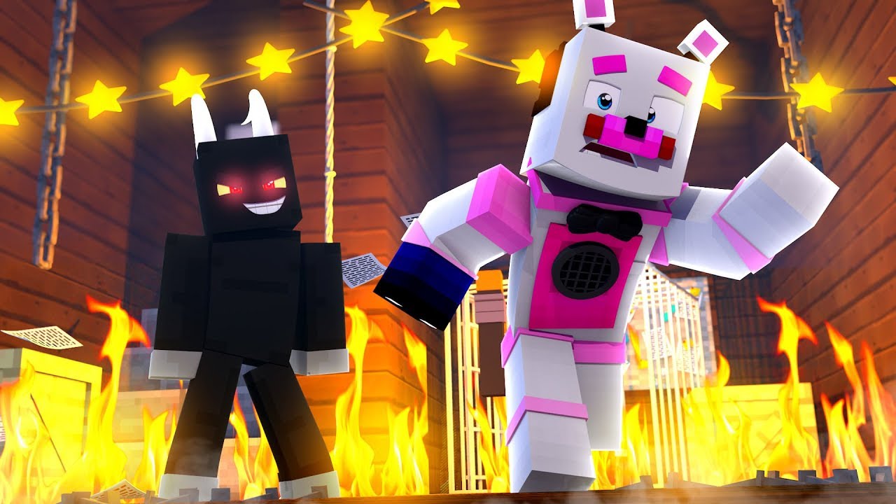 Funtime Freddy VS Cuphead Final Boss! Minecraft FNAF Roleplay