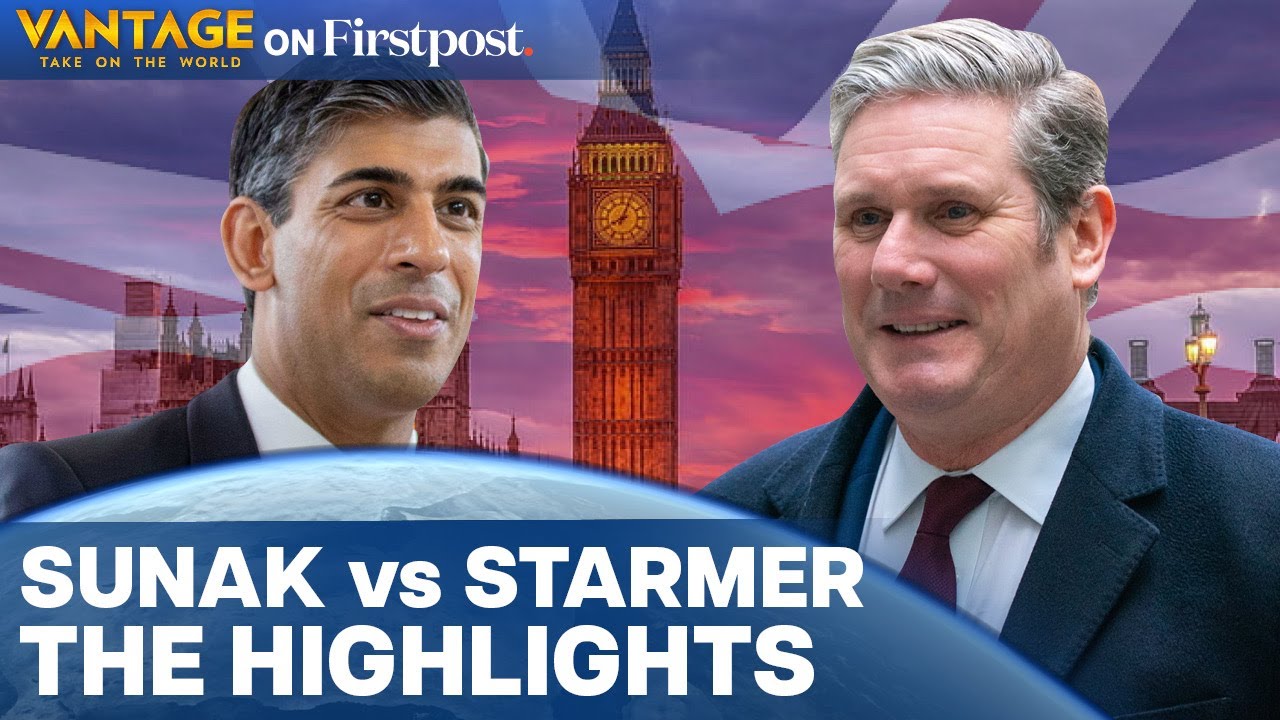 Sunak & Starmer Lock Horns in Last Debate before British Election | Vantage on Firstpost