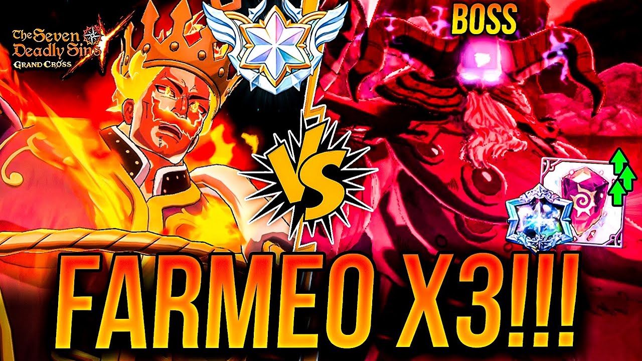 N°1 MEGA BUFF DEL AÑO!!! 📈 X3 FARM REY DEMONIO BOSS MEJOR EQUIPO! 🙂 | Seven Deadly Sins: Grand Cross