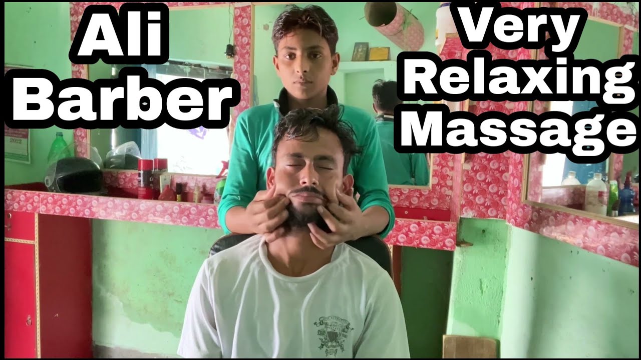 Ali Barber soft hand full relaxing head and upper body massage with tapping sound A day before Eid