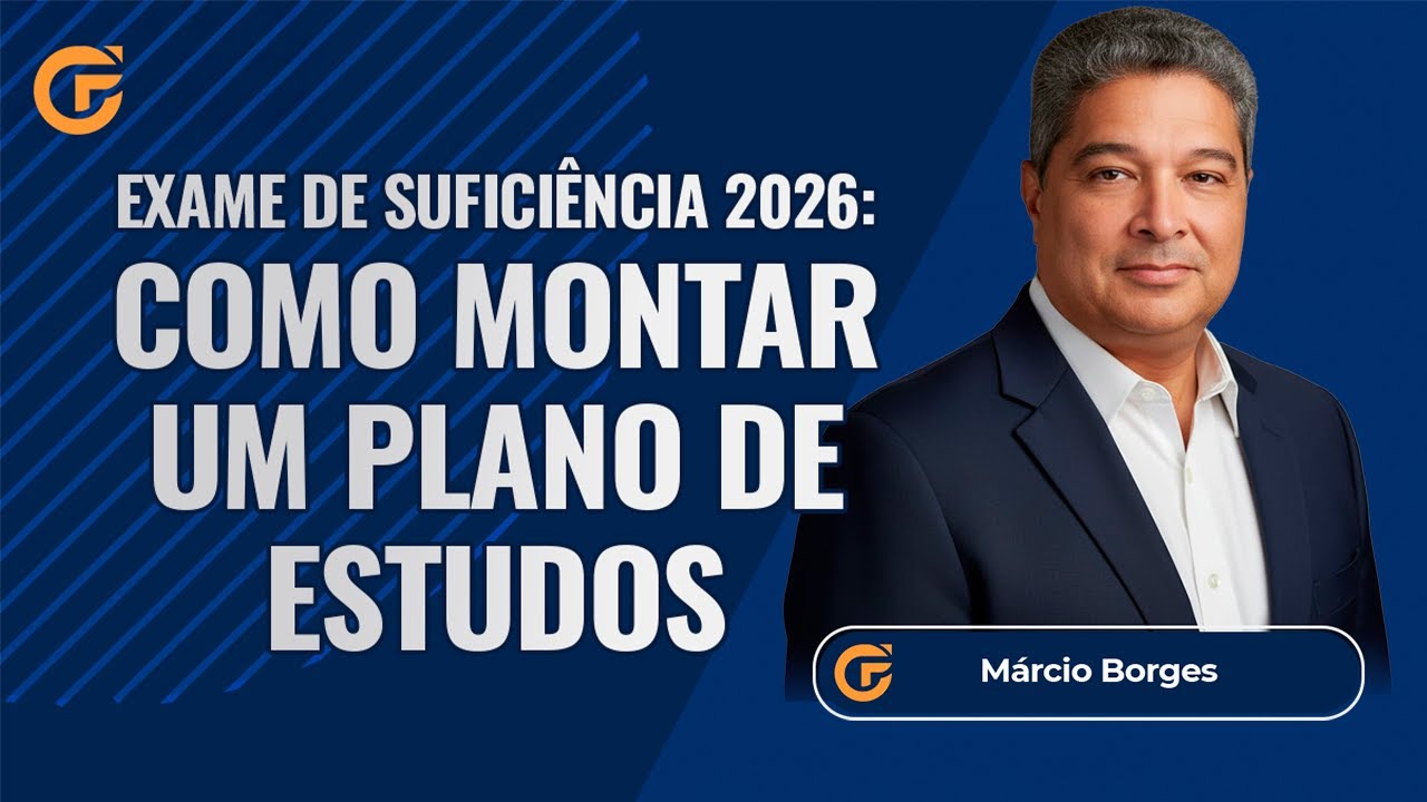 EXAME DE SUFICIÊNCIA 2026: COMO MONTAR UM PLANO DE ESTUDOS