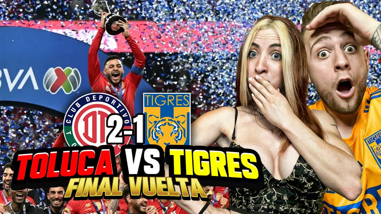 ESPAÑOLES HINCHAS de TIGRES reaccionan al TOLUCA 2-1 TIGRES (9-8) PENALES| FINAL LIGA MX VUELTA 2025