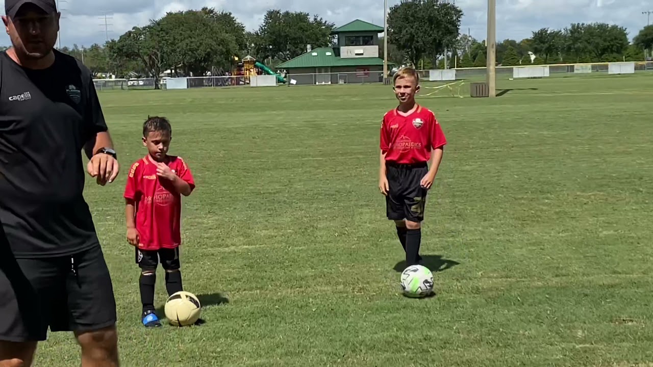 Basic Setup-Ball Mastery- Dribbling with Instep Touches- WarmUp
