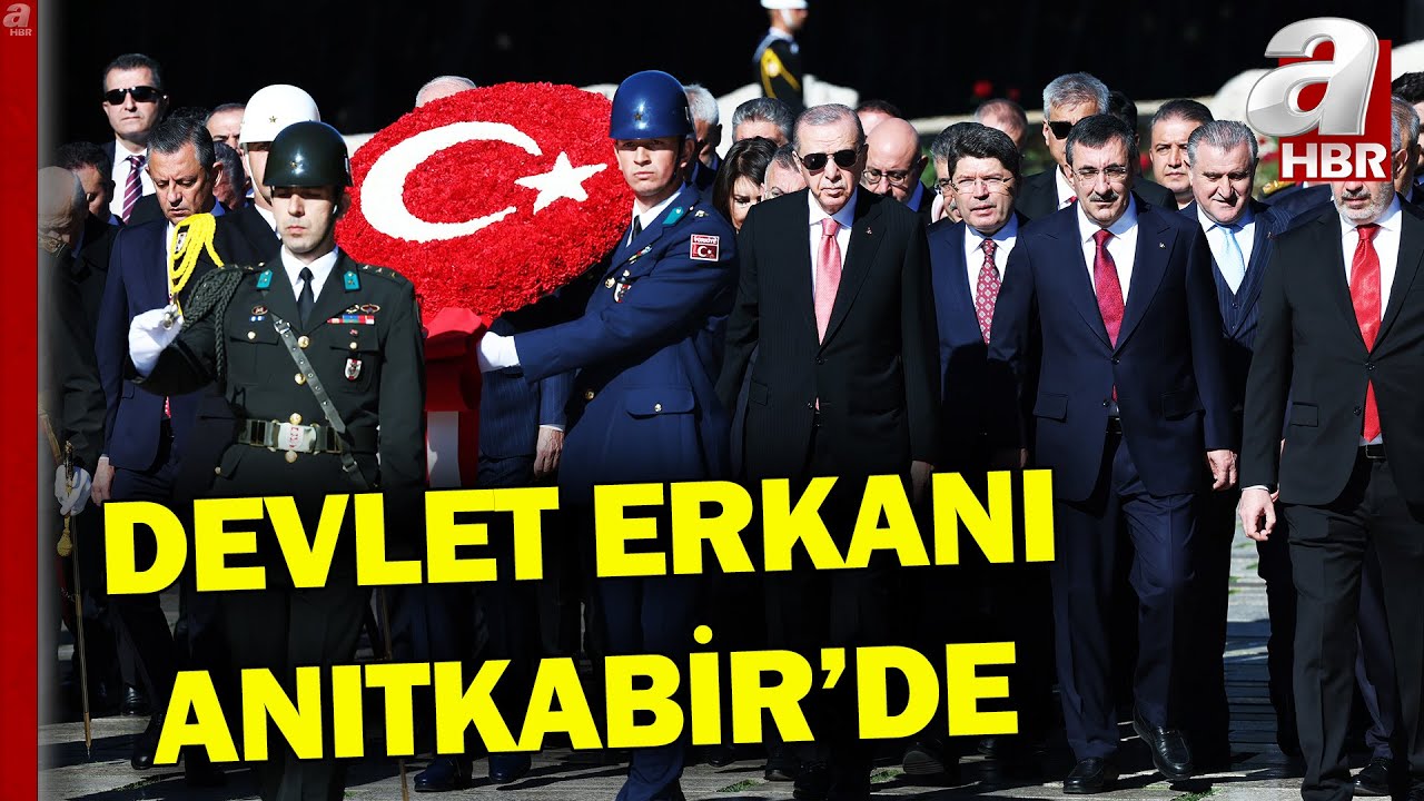 Başkan Erdoğan Ve Devlet Erkanı Anıtkabir'de | A Haber