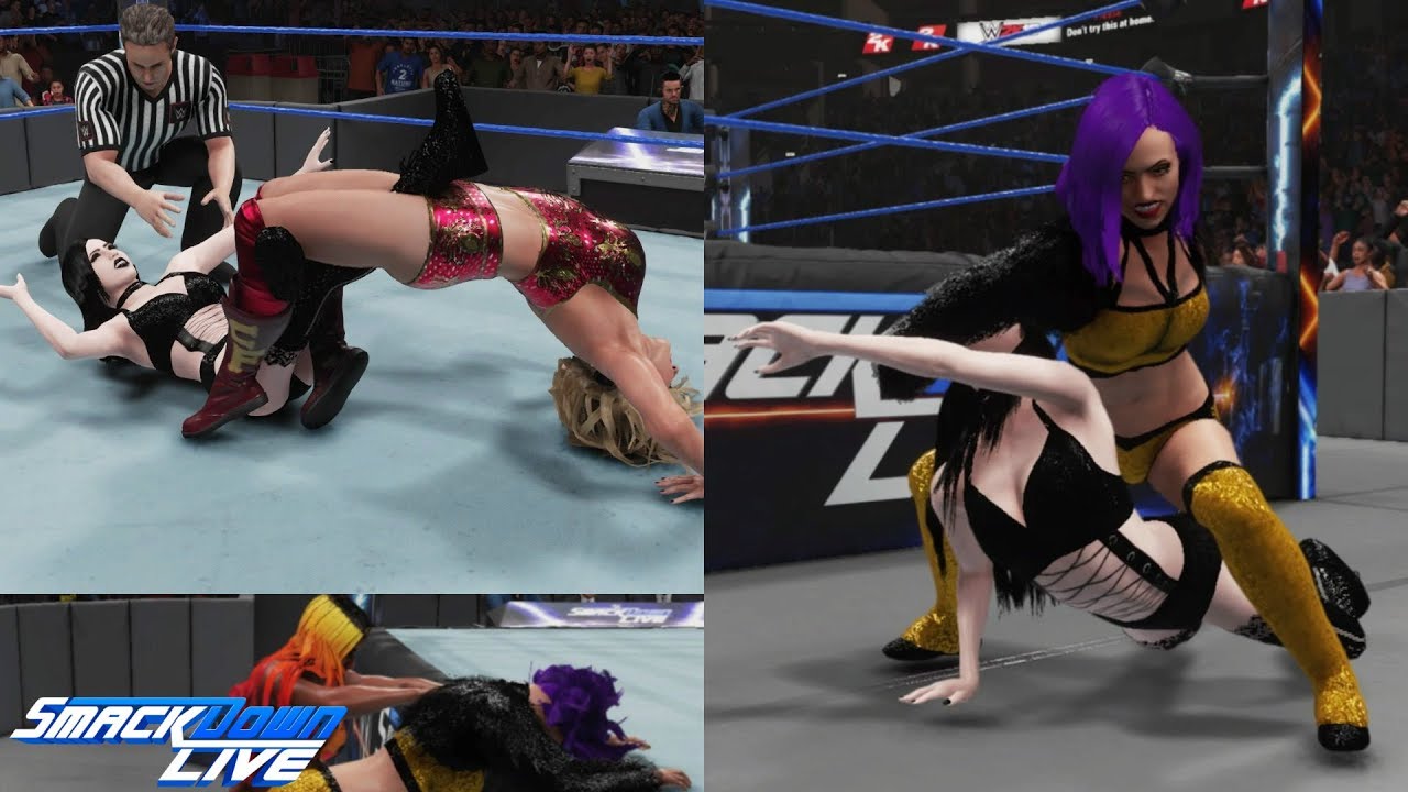 WWE 2K19 SMACKDOWN LIVE CHARLOTTE FLAIR (W/GIGI) VS JESSICA
