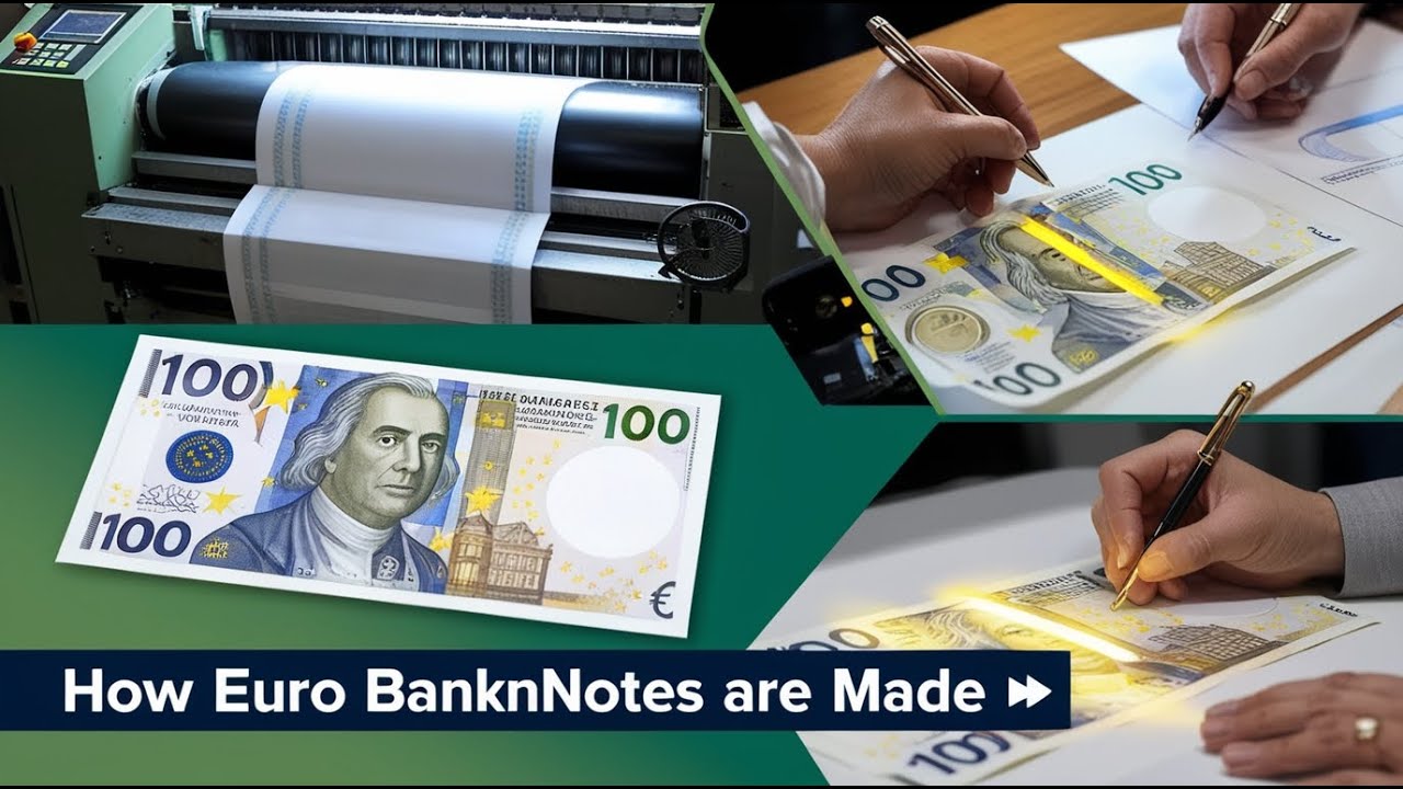 How Euro Banknotes Are Made  | Secrets of Europe’s Currency Production