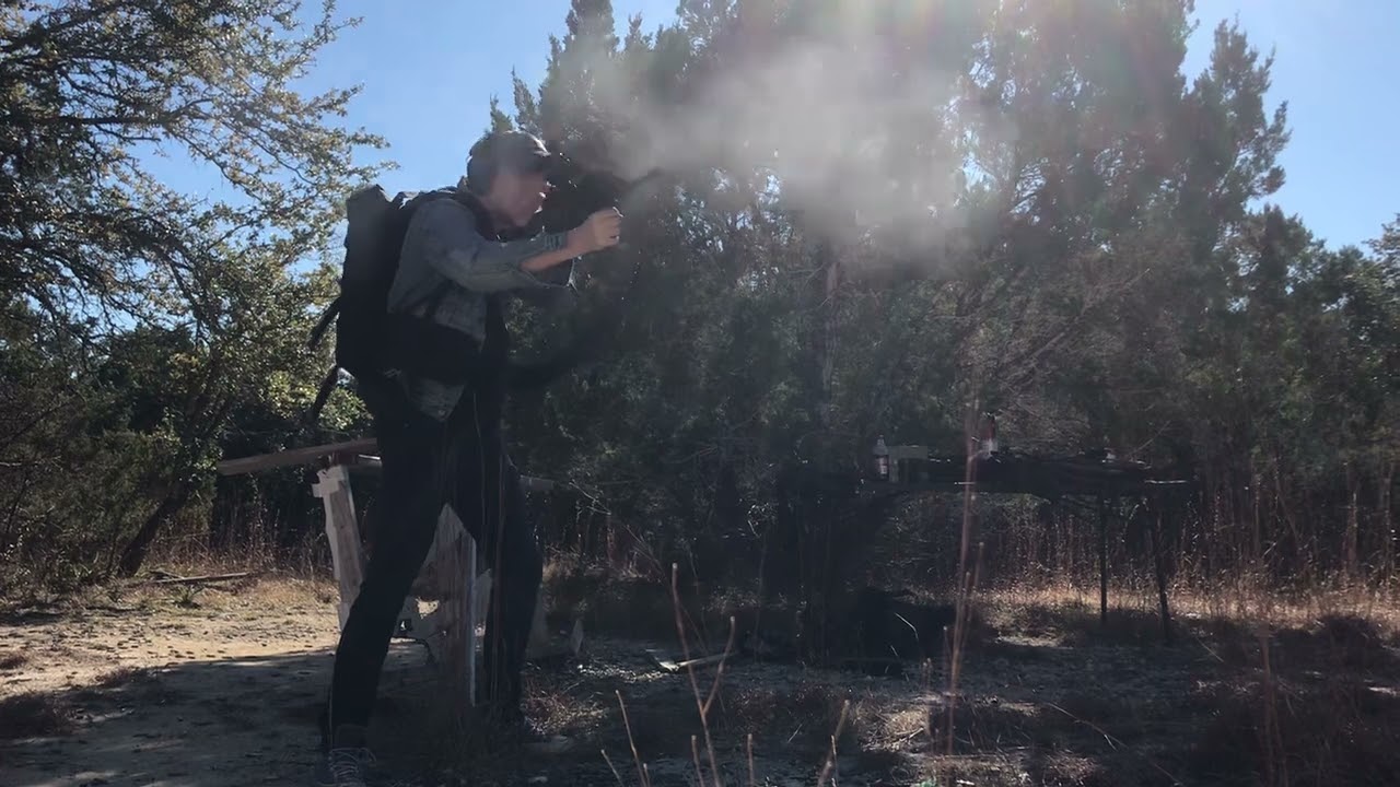 FRT Belt Fed AR with Machine Gunner Pack - Target Perspective